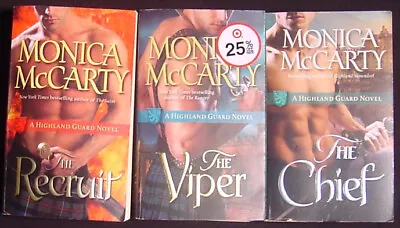 Monica McCarty~Lot 3 PB~Highland Guard Series # 146~The Chief / Viper /Recruit • $11.95