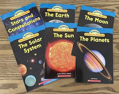 Science Vocabulary Readers Scholastic Solar System Space Planets Stars Earth Sun • $8