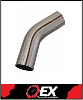3  76mm X 45 Degree Mandrel Bend 409 Stainless Steel Exhaust Pipe • $27