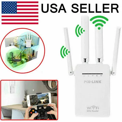  1200Mbps WiFi Range Extender Repeater Wireless Amplifier Router Signal Booster • $12.89