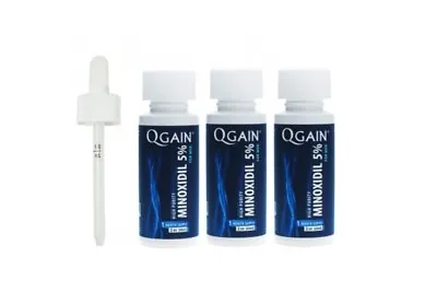 Qgain Minoxidil 5% For Men Hair Growth Treatment 3 Month Supply • £29.99