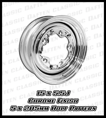 1950-70 VW BUS 15x5.5J CHROME Wheel Volkswagen Kombi Transporter T2 AC601142SC • $219