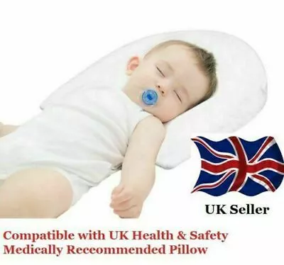 Baby Wedge Oval Round Pillow Anti Reflux Colic For Pram Push Chairs Flat Head • £10.99