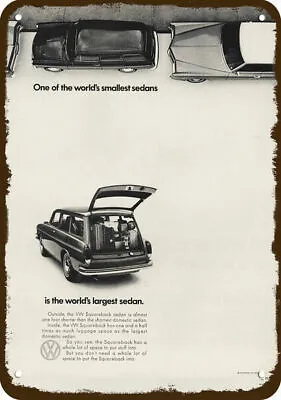 1969 VOLKSWAGEN VW SQUAREBACK Car Vintage-Look DECORATIVE REPLICA METAL SIGN • $24.99