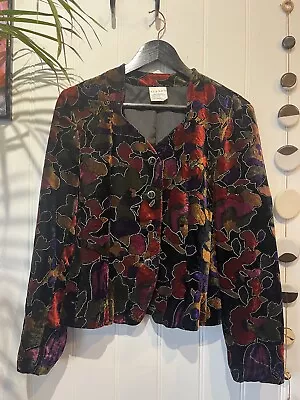 Vintage Womens Velvet Blazer Jacket Size 12 • £25