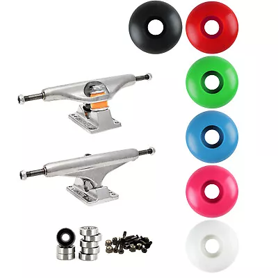 Old School Skateboard Package: INDEPENDENT Trucks You Choose Size/Color Wheels • $58.95
