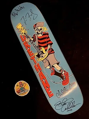 RARE SIGNED Steve Caballero Urethane Rockband Skateboard Deck AUTOGRAPHED • $257.59