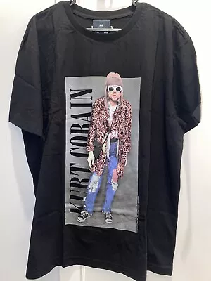 Kurt Cobain T-Shirt Tee Brand New Retro Vintage Bands Size XL Rock Nirvana • $39.99