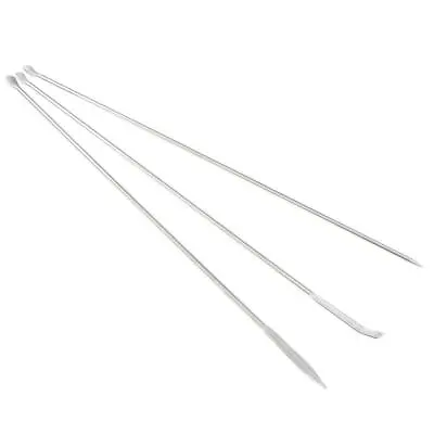 Stainless Steel 3-Piece Mini Micro Lab Spoon Set Microscale Medicine Spoon • £6.73