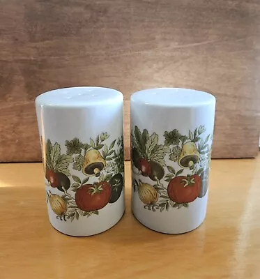 Vintage Spice Of Life Artichoke Mushroom Tomato Salt & Pepper Shakers Japan • $9