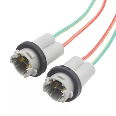 2x 501 W5W T10 BULB HOLDER SOCKET PRE WIRED LED HALOGEN LAMP RUBBER SEAL PLASTIC • £4.49