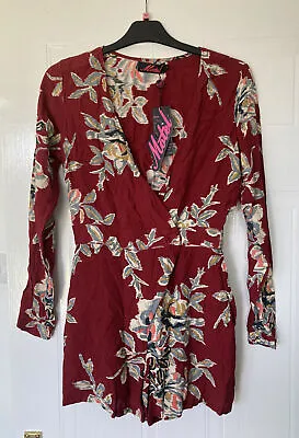 BNWT Motel Floral Print SURI Playsuit Jumpsuit Size M • $18.65