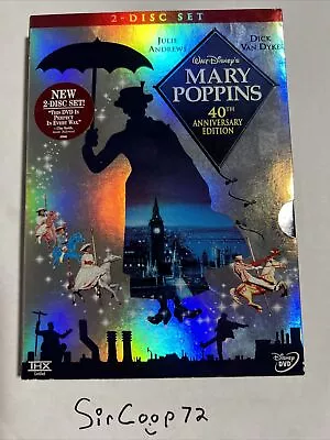Mary Poppins (DVD 2004 2-Disc Set) With Slipcover Fast Ship! • $6.85