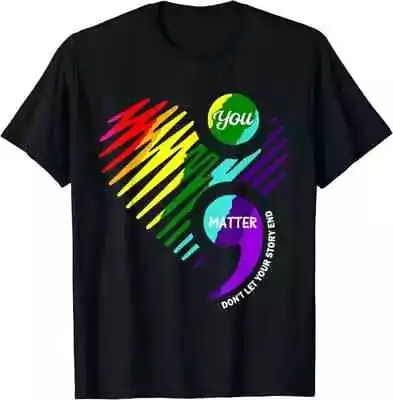 Semicolon Mental Health Awareness Mental Health Unisex T-Shirt • $14.99