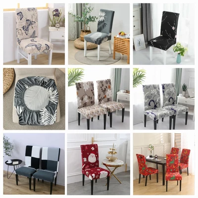 Stretch Dining Chair Covers Slipcover Spandex Wedding Cover 1/4/6/8PCs Removable • $35.99