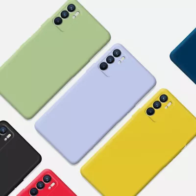 $8.77 • Buy Phone Case Liquid Silicone Soft Solid Color For OPPO F15 F19 F21S Pro F17 F11 F5