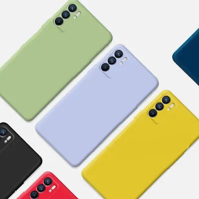 Phone Case Liquid Silicone Soft Solid Color For OPPO F15 F19 F21S Pro F17 F11 F5 • $8.77