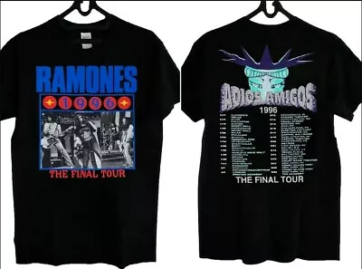 Vintage Ramones Adios Amigos The Final Tour 1996 T-Shirt Double Sides For Fans • $9.95