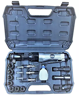 Hoteche 17 PC 1/2  Drive Air Ratchet Wrench Sockets Set A830201 • $69.99