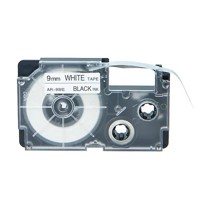 £5.99 • Buy 1PK Compatible Casio XR-9WE Black On White Label Tape For EZ Printer 3/8” 9mm