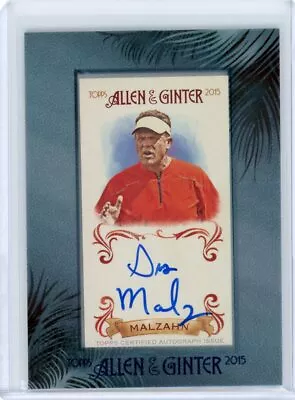 2015 Topps Allen & Ginter Baseball Mini Framed Autograph #AGA-GM Gus Malzahn • $209.99