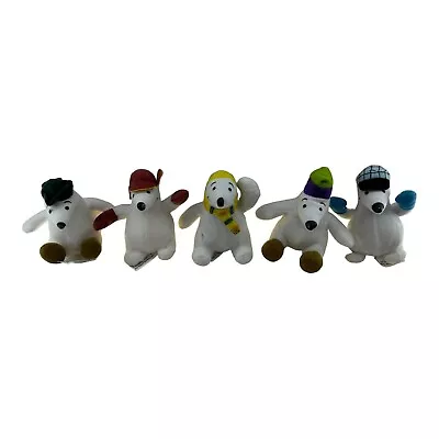 (5) Kid Stuff Polar Pranks Miniature Polar Plush Stuffed Bear Collaectible Bears • $14.94