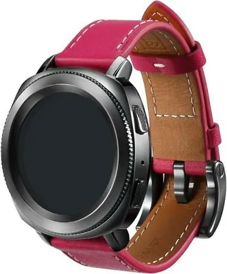  Samsung Strap Studio 20mm Leather Band For Galaxy Watch 3 Active 2 Gear Sport • $32.02