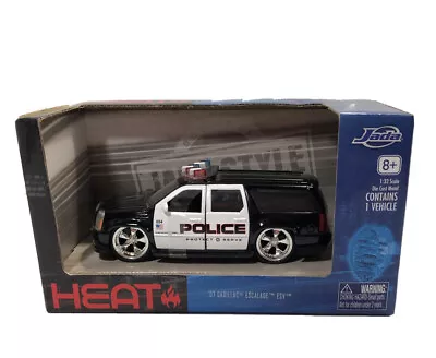 £24.19 • Buy Jada Heat 2007 Cadillac Escalade ESV Police Cruiser 1:32 Diecast SUV Door Opens