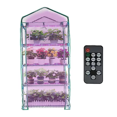 Indoor Greenhouse With Remote Control Growth Light4-story Mini Plant Greenhouse • $85.99