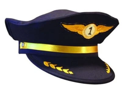 £36.05 • Buy Kids Airline Pilot Cap Halloween Dress Up Career Costume Headgear Hat Accessory