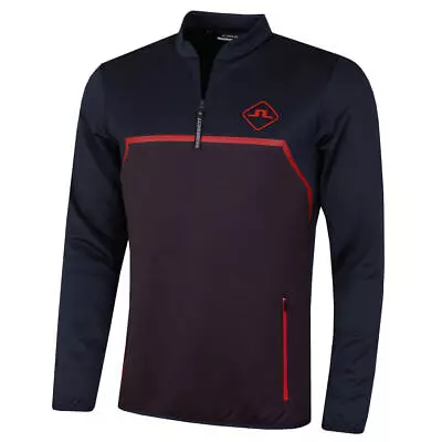 J.Lindeberg Mens Castello Midlayer Active Sweater - JL Navy - S • £79.99