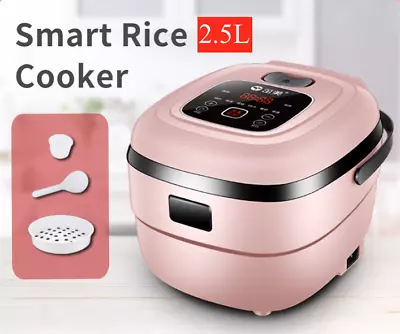 $84.95 • Buy 2.5L Small Mini Electric Rice Cooker Student Household Cooking Pot Steamer Soup