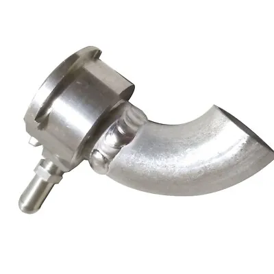 Aluminum Filler Neck Weld On Hose 90 Degree Connector Pipe Natural • $55