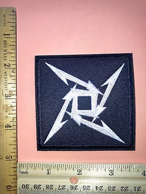 METALLICA STAR LOGO LICENSED PATCH  EMBROIDERED   IRON ON T Shirt • $4.85