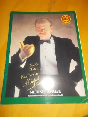 Michael Ammar Featured Lecturer Las Vegas Convention 1991 Softcover Signed • $24.89