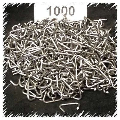 1000 Hog Rings 3/4  14 G Seat Uphol Fences Traps Cages (Corrosion Resistant) • $17.69