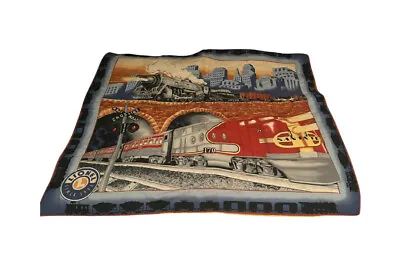 Lionel Train Blanket Santa Fe Engine 32x41” Wall Hanging Crib Blanket Steam • $18.97