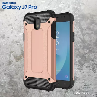 Rose Gold Armor Heavy Duty Hybrid Case Cover For Samsung Galaxy J5 Pro / J7 Pro • $6.99