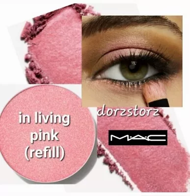 MAC Cosmetics Eye Shadow Palette REFILL *IN LIVING PINK* / .05 Oz / New In Box • $17.50