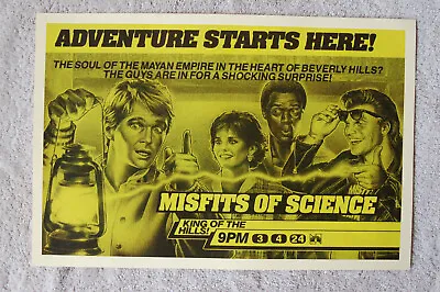 Misfits Of Science TV Show Promotional Poster 80s • $6
