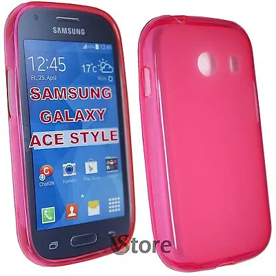 Cover Case For SAMSUNG GALAXY ACE STYLE G310 Fuchsia TPU Gel • £3.36