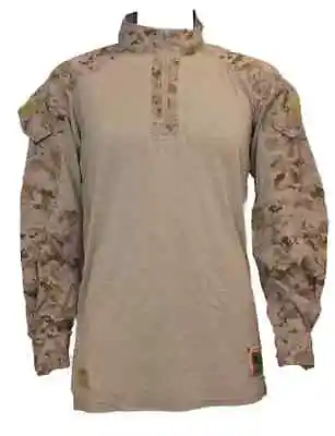 GI USMC FROG Combat Shirt Desert MARPAT Fire Resistant Combat Shirt -Size LR IRR • $64.99