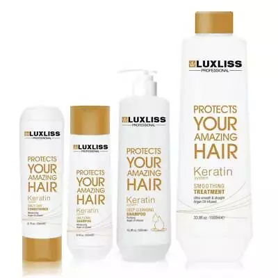 Luxliss Keratin System Smoothing Treatment &Shampoo Straighten Repair Frizz Hair • $224.10