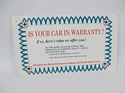 Vintage Master Maintenance Car Warranty Repair Auto Shop Metal Sign  • $44.99