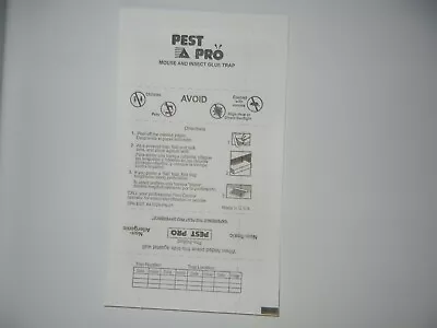 Pest Pro Mouse Glue Boards (12) Mice Insects • $12.95