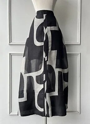 COUNTRY ROAD Organza Print Maxi Skirt Stone Geo | SIZE: 6 XXS | $229 Bnwt • $229
