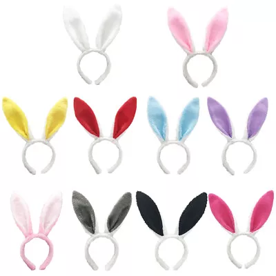 Bunny Ears Headband Party Supplies Plush Easter Rabbit Ears For Kids & Adults • £3.59