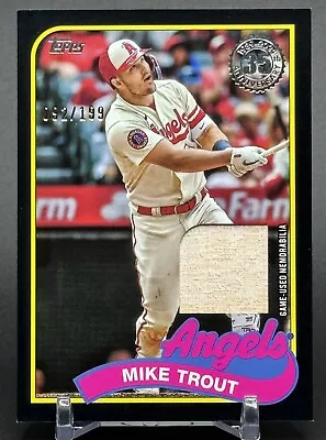 2024 Topps Mike Trout Bat Relic Black /199 LA Angels  • $10.50