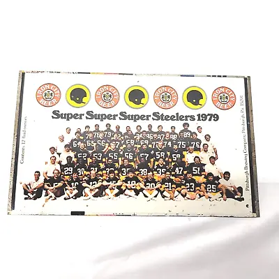 Pittsburgh Steelers Super Bowl 1979 Iron City Beer Tin Unrolled Can Flat Sheet • $6.40