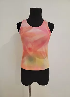 Vintage Marika Balance Collection Activewear Sunrise Orchids Tank Top Size Small • $5.99